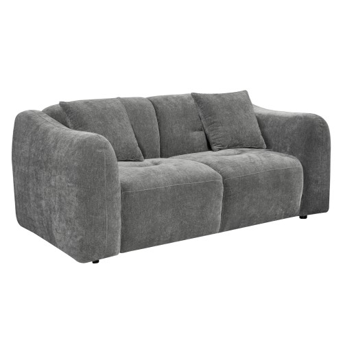 ΚΑΝΑΠΕΣ 2-ΘΕΣΙΟΣ JUNOA HM3334.01 ΓΚΡΙ ΥΦΑΣΜΑ 172x89x74Υεκ