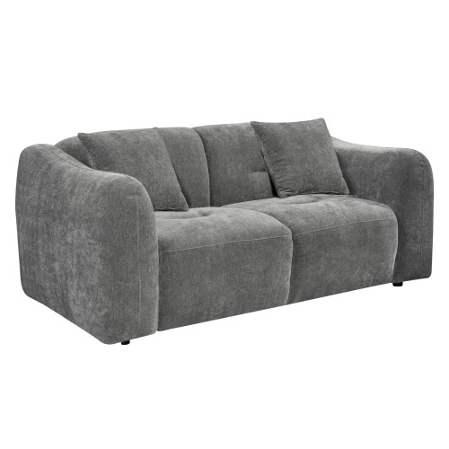 ΚΑΝΑΠΕΣ 2-ΘΕΣΙΟΣ JUNOA HM3334.01 ΓΚΡΙ ΥΦΑΣΜΑ 172x89x74Υεκ