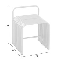 ΣΚΑΜΠΟ ΣΕΙΡΑ INTREPID HM6326.02 ΑΛΟΥΜΙΝΙΟ ΣΕ ΛΕΥΚΟ 40x38x55Υεκ.