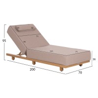 ΕΠΑΓΓΕΛΜ. ΞΑΠΛΩΣΤΡΑ JESSIE HM10714.05 HEAT TRANSFER ΑΛΟΥΜ.--ΜΠΕΖ ΜΑΞΙΛΑΡΙ 200x71x79Υεκ