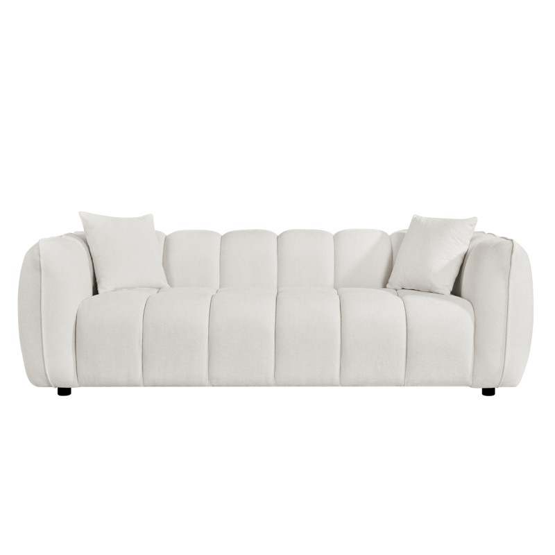 ΚΑΝΑΠΕΣ 3-ΘΕΣΙΟΣ LYKKE HM3323.02 ΕΚΡΟΥ ΥΦΑΣΜΑ 229x89x70Υεκ