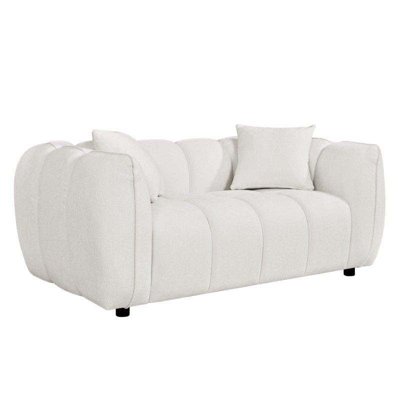 ΚΑΝΑΠΕΣ 2-ΘΕΣΙΟΣ LYKKE HM3324.02 ΕΚΡΟΥ ΥΦΑΣΜΑ 172x89x70Υεκ.