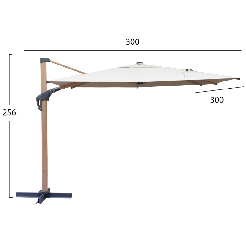 ΕΠΑΓΓΕΛΜΑΤΙΚΗ ΟΜΠΡΕΛΑ JAVANTE HM6622.02 HEAT TRANSFER ΑΛΟΥΜ.--ΜΠΕΖ ΠΑΝΙ 3x3x2,56Yμ