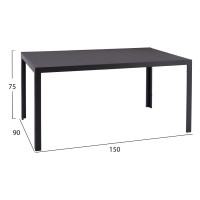 ΣΕΤ ΤΡΑΠΕΖΑΡΙΑΣ 7ΤΜΧ BERG HM10876.01 ΤΡΑΠΕΖΙ ΜΕΤΑΛ.ΓΚΡΙ--ΚΑΡΕΚΛΕΣ ΑΛΟΥΜΙΝΙΟΥ