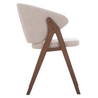 Σετ-2Τεμ.ΚΑΡΕΚΛΑ HANA HM9746.11 RUBBERWOOD ΣΕ ΚΑΡΥΔΙ ΧΡΩΜΑ-ΜΠΕΖ ΥΦΑΣΜΑ 55,5x60x85Yεκ.