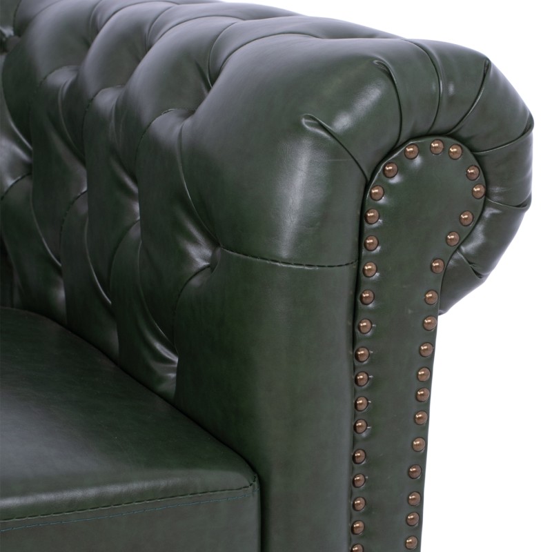 ΣΕΤ ΚΑΝΑΠΕΣ 2ΘΕΣΙΟΣ & 3ΘΕΣΙΟΣ HM10911.08 PU ΔΕΡΜΑ Τ.CHESTERFIELD ΚΥΠΑΡΙΣΣΙ