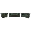 ΣΕΤ ΣΑΛΟΝΙ 3ΤΜΧ MOBAR HM10912.08 PU ΔΕΡΜΑ Τ.CHESTERFIELD ΚΥΠΑΡΙΣΣΙ