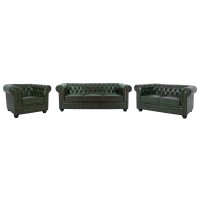 ΣΕΤ ΣΑΛΟΝΙ 3ΤΜΧ MOBAR HM10912.08 PU ΔΕΡΜΑ Τ.CHESTERFIELD ΚΥΠΑΡΙΣΣΙ
