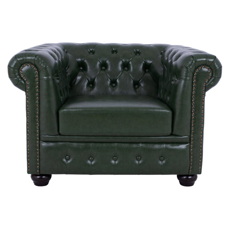 ΣΕΤ ΣΑΛΟΝΙ 3ΤΜΧ MOBAR HM10912.08 PU ΔΕΡΜΑ Τ.CHESTERFIELD ΚΥΠΑΡΙΣΣΙ