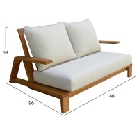 ΣΕΤ ΣΑΛΟΝΙ LOUNGE 4ΤΜΧ MIREX HM6521 ΞΥΛΟ ΑΚΑΚΙΑΣ--ΠΟΛΥΕΣΤΕΡΙΚΑ ΜΑΞΙΛΑΡΙΑ ΕΚΡΟΥ