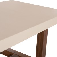 ΤΡΑΠΕΖΙ ΤΡΑΠΕΖΑΡΙΑΣ FIBER CEMENT & ΞΥΛΟ ΑΚΑΚΙΑΣ ASTOR HM6572.02 ΜΠΕΖ 240x100x75Υεκ