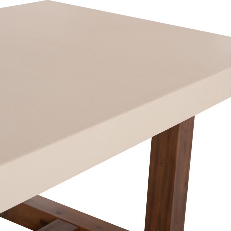 ΤΡΑΠΕΖΙ ΤΡΑΠΕΖΑΡΙΑΣ FIBER CEMENT & ΞΥΛΟ ΑΚΑΚΙΑΣ ASTOR HM6572.02 ΜΠΕΖ 240x100x75Υεκ