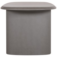 ΤΡΑΠΕΖΙ ΤΡΑΠΕΖΑΡΙΑΣ FIBER CEMENT ΟΒΑΛ GLEN HM6598.01 ΓΚΡΙ 260x95x75Υεκ