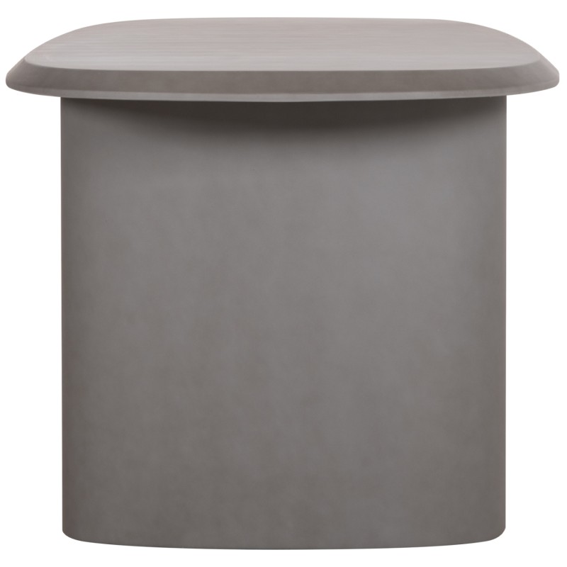 ΤΡΑΠΕΖΙ ΤΡΑΠΕΖΑΡΙΑΣ FIBER CEMENT ΟΒΑΛ GLEN HM6598.01 ΓΚΡΙ 260x95x75Υεκ