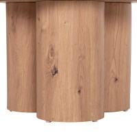 ΤΡΑΠΕΖΙ ΣΑΛΟΝΙΟΥ SILVA HM18443 ΚΕΡΑΜΙΚΟ TOP ΟΨΗ ΤΡΑΒΕΡΤΙΝΑΣ-MDF ΦΥΣΙΚΟ Φ80x45Υεκ.