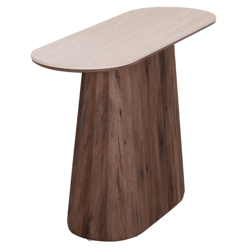 ΚΟΝΣΟΛΑ WALDEN HM18439 ΚΕΡΑΜΙΚΟ TOP ΤΡΑΒΕΡΤΙΝΑ--MDF ΒΑΣΗ ΚΑΡΥΔΙ 120x40x76Υεκ