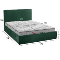 ΚΡΕΒΑΤΙ ΔΙΠΛΟ & ΣΤΡΩΜΑ ALLIE HM10768.03 ΚΥΠΑΡΙΣΣΙ ΒΕΛΟΥΔΟ--ΑΠΟΘ.ΧΩΡΟΣ-ΓΙΑ 160x200εκ
