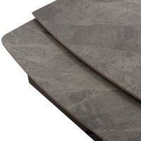 ΤΡΑΠΕΖΙ ΕΠΕΚΤΕΙΝΟΜΕΝΟ HOKU HM18410 ΚΕΡΑΜΙΚΟ TOP ΣΕ ΓΚΡΙ ΜΑΡΜΑΡΟ 165/240x90x75Υεκ.