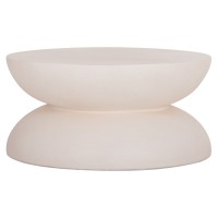 ΤΡΑΠΕΖΙ ΣΑΛΟΝΙΟΥ ANNA HM18158.02 FIBER CEMENT ΣΕ ΛΕΥΚΟ--Φ92x44.5Υεκ