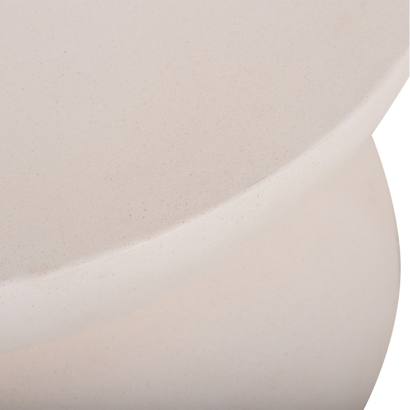 ΤΡΑΠΕΖΙ ΣΑΛΟΝΙΟΥ ANNA HM18158.02 FIBER CEMENT ΣΕ ΛΕΥΚΟ--Φ92x44.5Υεκ