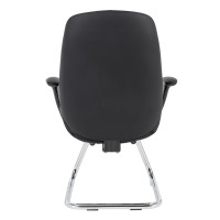 ΚΑΡΕΚΛΑ ΕΠΙΣΚΕΠΤΗ VELUM-s HM1235.01 ΜΑΥΡO PU--ΒΑΣΗ ΧΡΩΜΙΟΥ 71x60x100Υεκ.