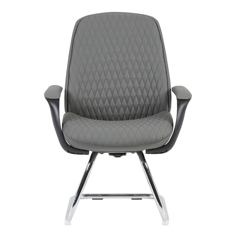 ΚΑΡΕΚΛΑ ΕΠΙΣΚΕΠΤΗ VELUM-s HM1235.10 ΓΚΡΙ PU--ΒΑΣΗ ΧΡΩΜΙΟΥ 71x60x100Υεκ.
