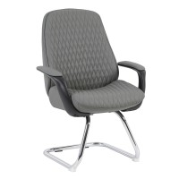 ΚΑΡΕΚΛΑ ΕΠΙΣΚΕΠΤΗ VELUM-s HM1235.10 ΓΚΡΙ PU--ΒΑΣΗ ΧΡΩΜΙΟΥ 71x60x100Υεκ.