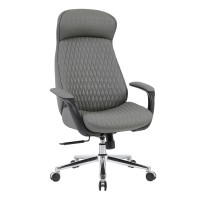 ΚΑΡΕΚΛΑ ΓΡΑΦΕΙΟΥ PREMIUM VELUM HM1233.10 ΓΚΡΙ PU--ΒΑΣΗ ΧΡΩΜΙΟΥ 71x69x116-122Υεκ.
