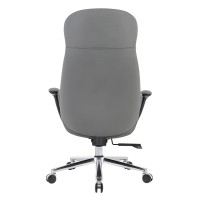 ΚΑΡΕΚΛΑ ΓΡΑΦΕΙΟΥ PREMIUM VELUM HM1233.10 ΓΚΡΙ PU--ΒΑΣΗ ΧΡΩΜΙΟΥ 71x69x116-122Υεκ.