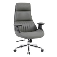 ΚΑΡΕΚΛΑ ΓΡΑΦΕΙΟΥ PREMIUM PULSE HM1234.10 ΓΚΡΙ PU--ΒΑΣΗ ΧΡΩΜΙΟΥ 73x70x115-121Υεκ.