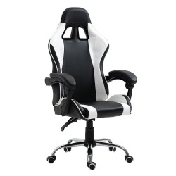 Καρέκλα Γραφείου ArteLibre Gaming BRAY Λευκό/Μαύρο PVC 67x50x120-127cm