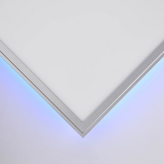 Brilliant Alissa Φωτιστικό Οροφής LED 42W Σε Ασημί Και Λευκό Χρώμα G97023/58