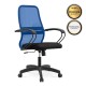 Καρέκλα γραφείου Moonlight Megapap με ύφασμα Mesh χρώμα μπλε - μαύρο 66,5x70x102/112εκ.