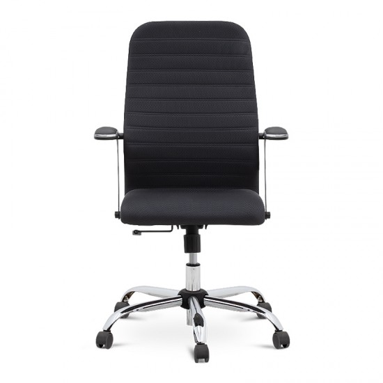 Καρέκλα γραφείου Molto Megapap με διπλό ύφασμα Mesh χρώμα μαύρο 66,5x70x102/112εκ.