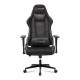 Καρέκλα γραφείου gaming - επαγγελματική Sniper Megapap τεχνόδερμα - ύφασμα σε μαύρο 74x57x140εκ.