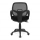 Καρέκλα εργασίας Evo Xwork Megapap υφασμάτινη χρώμα μαύρο 55x54x90εκ.