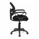 Καρέκλα εργασίας Evo Xwork Megapap υφασμάτινη χρώμα μαύρο 55x54x90εκ.