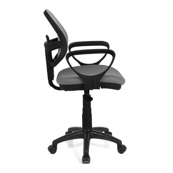 Καρέκλα εργασίας Evo Xwork Megapap υφασμάτινη χρώμα γκρι 55x54x90εκ.