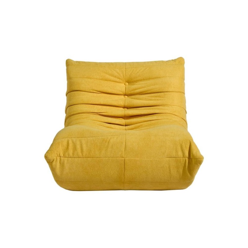 Compressed Nextdeco πολυθρόνα Togo κίτρινο Υ70x85x103εκ.