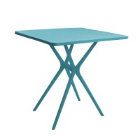 Τραπέζι εξωτερικού χώρου PP Nextdeco μπλε UV protection Υ71×70×70εκ.