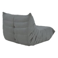 Πολυθρόνα Nextdeco Togo Alcantara σκούρο γκρι Y70x85x103εκ