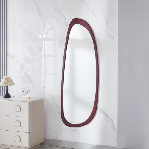 Καθρέφτης επιτοίχιος Nextdeco 160x50εκ. απόχρωση ξύλο μαόνι
