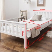 Κρεβάτι μονό Nexdeco Wilton (για στρώμα 90x190εκ.), σε φυσικό χρώμα Υ82x198x98εκ.