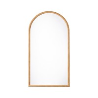 Καθρέφτης επιτοίχιος οβάλ Nextdeco φυσικό ξύλο oak 70x130εκ.