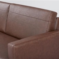 Καναπές κρεβάτι τριθέσιος Nextdeco Soho καφέ Υ81x201x90εκ.