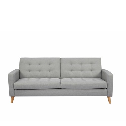 Καναπές κρεβάτι τριθέσιος Nextdeco Soho khaki light Υ81x201x90εκ.