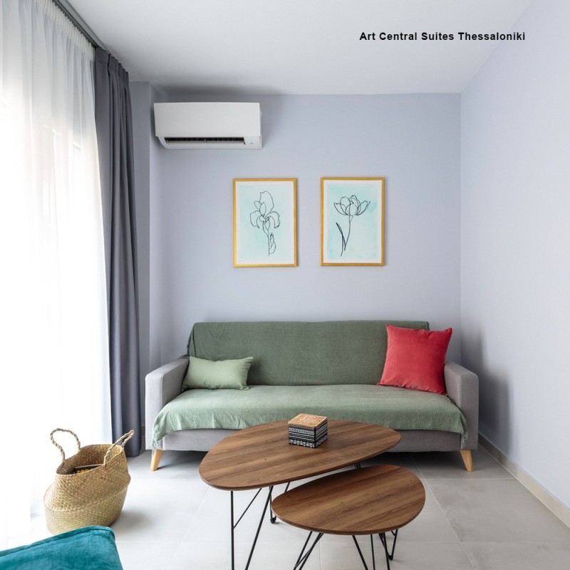 Καναπές κρεβάτι τριθέσιος Nextdeco Soho khaki light Υ81x201x90εκ.