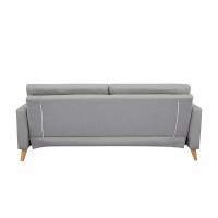 Καναπές κρεβάτι τριθέσιος Nextdeco Soho khaki light Υ81x201x90εκ.