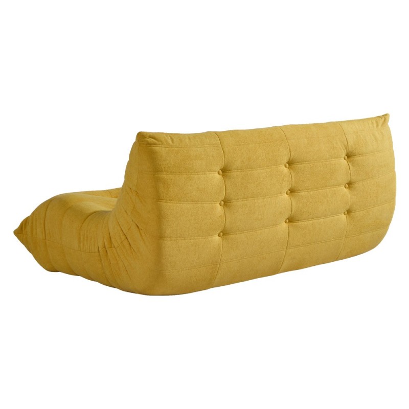 Compressed Nextdeco καναπές τριθέσιος Togo κίτρινος Υ70x174x102εκ.
