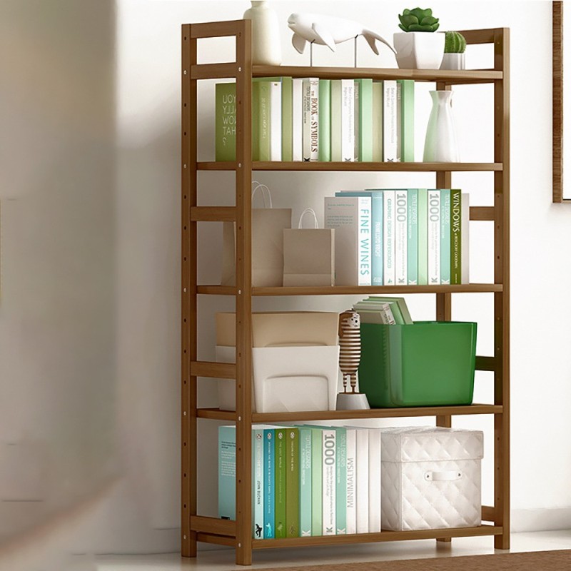Βιβλιοθήκη Nextdeco από μπαμπού 5 επιπέδων Υ128x68x25εκ.